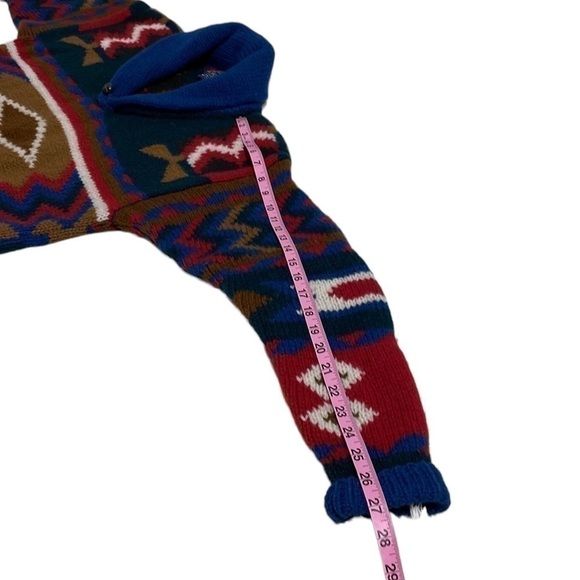 Muskoka Lakes Vintage Shetland Wool Shawl Collar Southwest Sweater /Size Medium - Picture 12 of 12